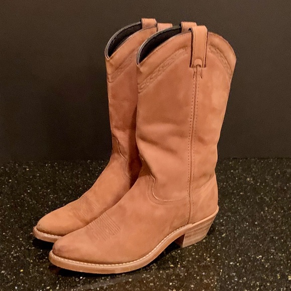 tan leather calf boots